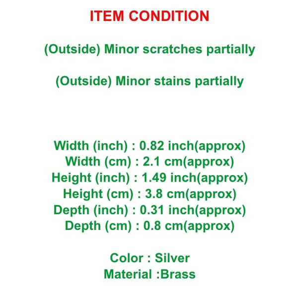 Authentic Louis Vuitton Silver Padlock Lock & Key - Picture 10 of 15